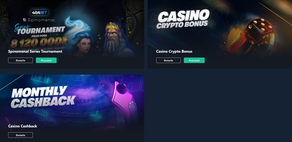 4rabet Casino Bonus